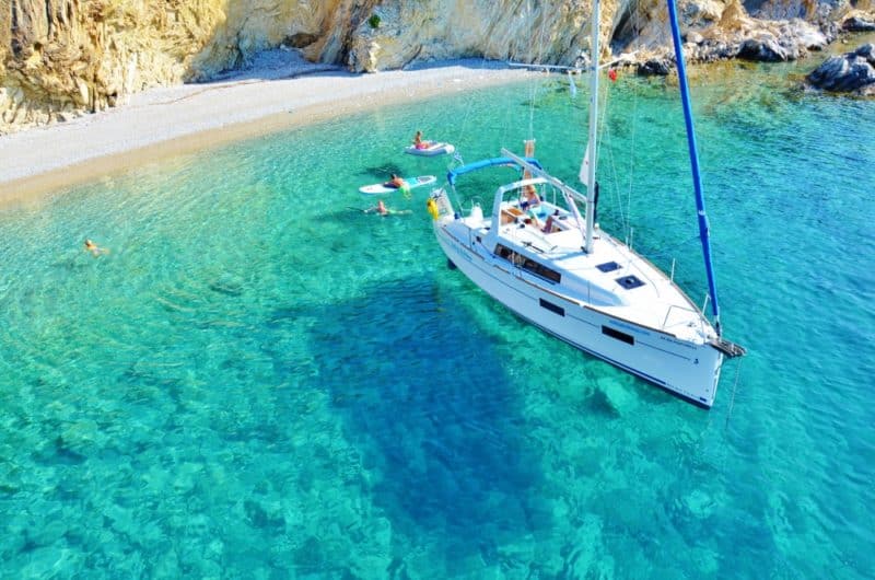 charter a yacht in greece cost